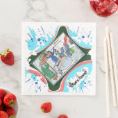 Moses teilt das Wohnzimmer | Abschiedsessen Serviette (Beispiel)