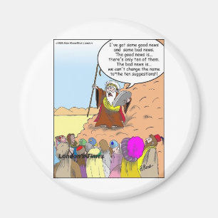 Moses & The Ten Suggestionen Funny Gifts & T-Shirt Magnet