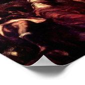 Moses trifft einen Stein, um Wasser zu bekommen Poster (Ecke)