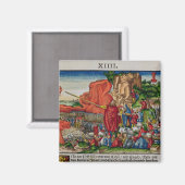 Moses überquert das Rote Meer Magnet (Vorderseite/Rückseite)