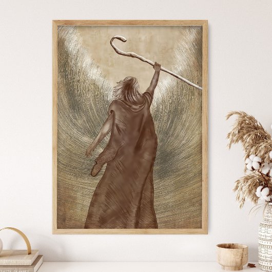 Moses überquert das Tote Meer, Altes Testament, Bi Poster