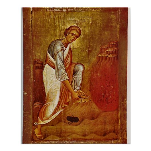Moses und das orthodoxe Christliche Symbol Bush Poster (Vorderseite)