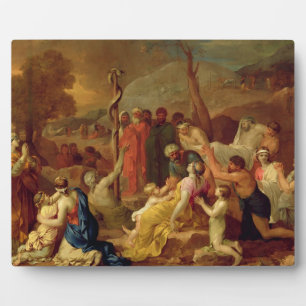 Moses und der Brazen Serpent, c.1653-54 (Öl auf ca Fotoplatte