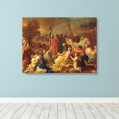 Moses und der Brazen Serpent, c.1653-54 (Öl auf ca Leinwanddruck (Insitu (Holzboden))