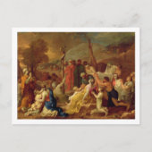 Moses und der Brazen Serpent, c.1653-54 (Öl auf ca Postkarte (Vorderseite)