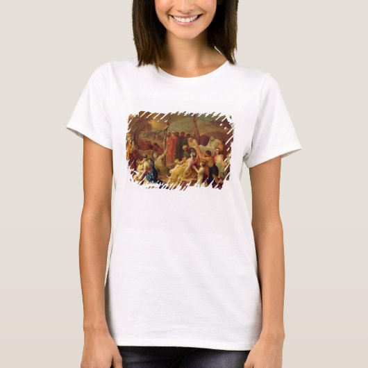 Moses und der Brazen Serpent, c.1653-54 (Öl auf ca T-Shirt (Vorderseite)