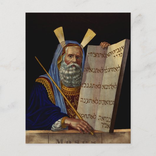 Moses und die Gesetzestafeln Kunst (Vorderseite)