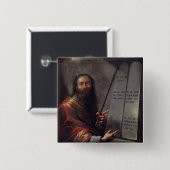 Moses und die Tabletten des Gesetzes Button (Vorne & Hinten)