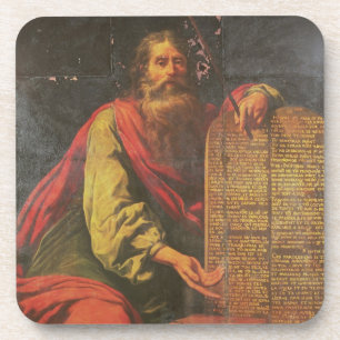 Moses und die Tabletten des Gesetzes Getränkeuntersetzer