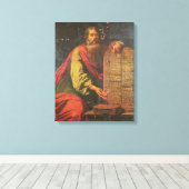 Moses und die Tabletten des Gesetzes Leinwanddruck (Insitu (Holzboden))