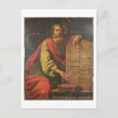 Moses und die Tabletten des Gesetzes Postkarte (Vorderseite)