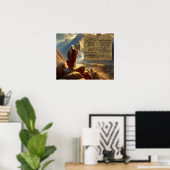 Moses und die Tafeln. Poster (Heimbüro)