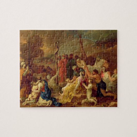 Moses und die unverschämte Schlange, c.1653-54 (Öl Puzzle (Horizontal)