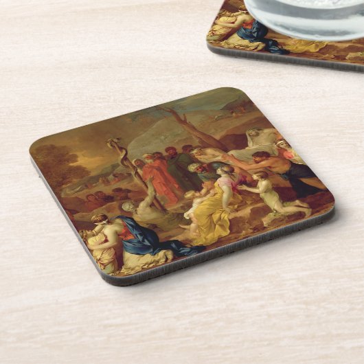 Moses und die unverschämte Schlange, c.1653-54 (Öl Untersetzer (Linke Seite)