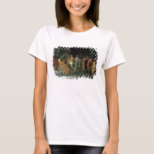 Moses und die unverschämte Schlange (Öl auf T-Shirt