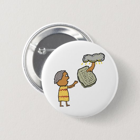 Moses und die zehn Gebote Button (Vorne & Hinten)