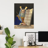 Moses und die zehn Gebote drucken/poster Poster (Heimbüro)