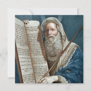 Moses und die zehn Gebote Feiertagskarte
