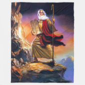 MOSES und die ZEHN GEBOTE Fleecedecke (Vorderseite)