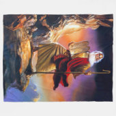 MOSES und die ZEHN GEBOTE Fleecedecke (Vorderseite (Horizontal))