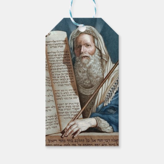 Moses und die zehn Gebote Geschenkanhänger (Vorderseite)