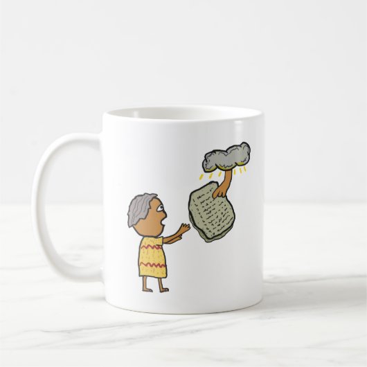 Moses und die zehn Gebote Kaffeetasse (Links)
