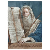Moses und die zehn Gebote Klemmbrett (Rückseite)