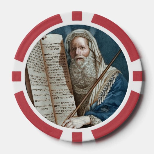 Moses und die zehn Gebote Pokerchips (Vorderseite)