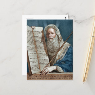 Moses und die zehn Gebote Postkarte