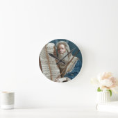 Moses und die zehn Gebote Runde Wanduhr (Zuhause)