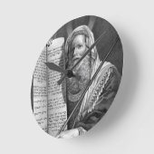 Moses und die zehn Gebote Runde Wanduhr (Winkel)
