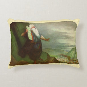 Moses und die Zehn Gebote, Vintage Religion Dekokissen