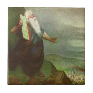 Moses und die Zehn Gebote, Vintage Religion Fliese