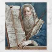 Moses und die zehn Gebote Weinetikett (Einzelnes Label)