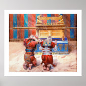 Moses und Joshua im Tabernacle von James Tissot Poster (Vorne)