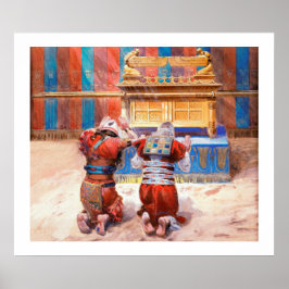 Moses und Joshua im Tabernacle von James Tissot Poster