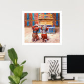 Moses und Joshua im Tabernacle von James Tissot Poster (Heimbüro)