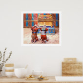 Moses und Joshua im Tabernacle von James Tissot Poster (Küche)