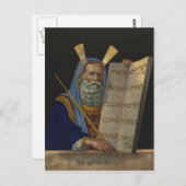 Moses von Henry Schile 1874 Postkarte (Vorne/Hinten)