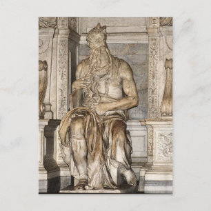 Moses von Michelangelo ,Roma Postkarte
