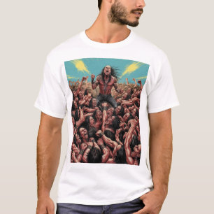 Mosh Pit Mayhem: Totmetallzornstürmer in Skull T-Shirt