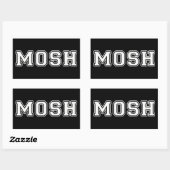 Mosh Rechteckiger Aufkleber (Blatt)