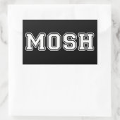 Mosh Rechteckiger Aufkleber (Tasche)