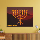Moshe ist Menorah Leinwanddruck (Insitu (Wohnzimmer))
