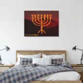 Moshe ist Menorah Leinwanddruck (Insitu (Schlafzimmer))