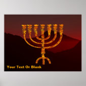 Moshe ist Menorah Poster (Vorne)