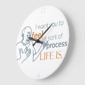 Moshe spricht: Leben mit Wall-Uhren fühlen Große Wanduhr (Winkel)