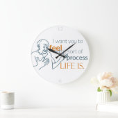 Moshe spricht: Leben mit Wall-Uhren fühlen Große Wanduhr (Zuhause)