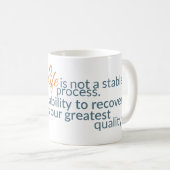 Moshe spricht: Leben-nicht stabile ProzessTassen Kaffeetasse (VorderseiteRechts)