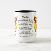 Mosher Familien-Wappen Tasse (Zentrum)